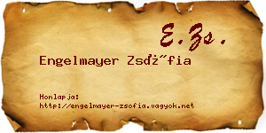 Engelmayer Zsófia névjegykártya