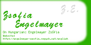 zsofia engelmayer business card